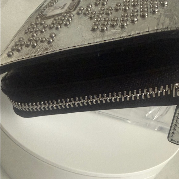 MCM Studded Metallic Leather Wallet-Like New - Picture 6 of 11
